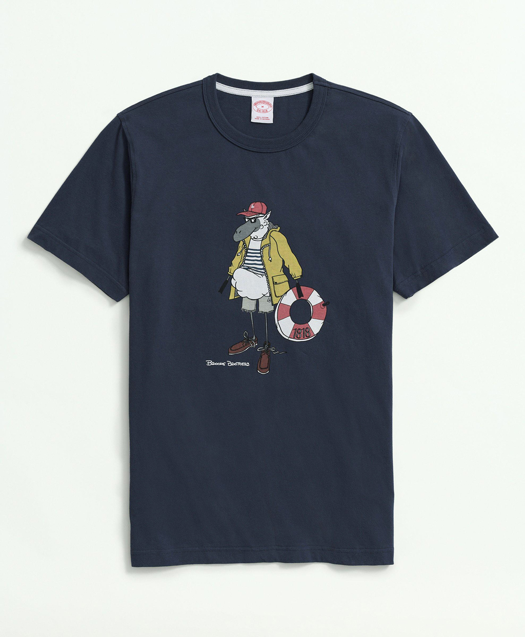 コットン　マスコットヘンリー/スイムリング　グラフィックプリント　Ｔシャツ